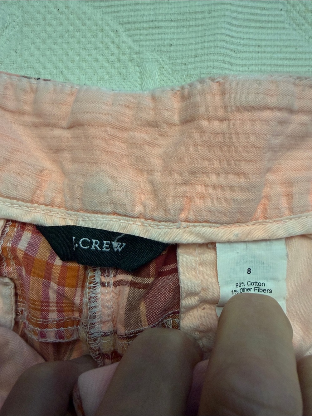 J Crew Madras plaid shorts 8 - Picture 5 of 8